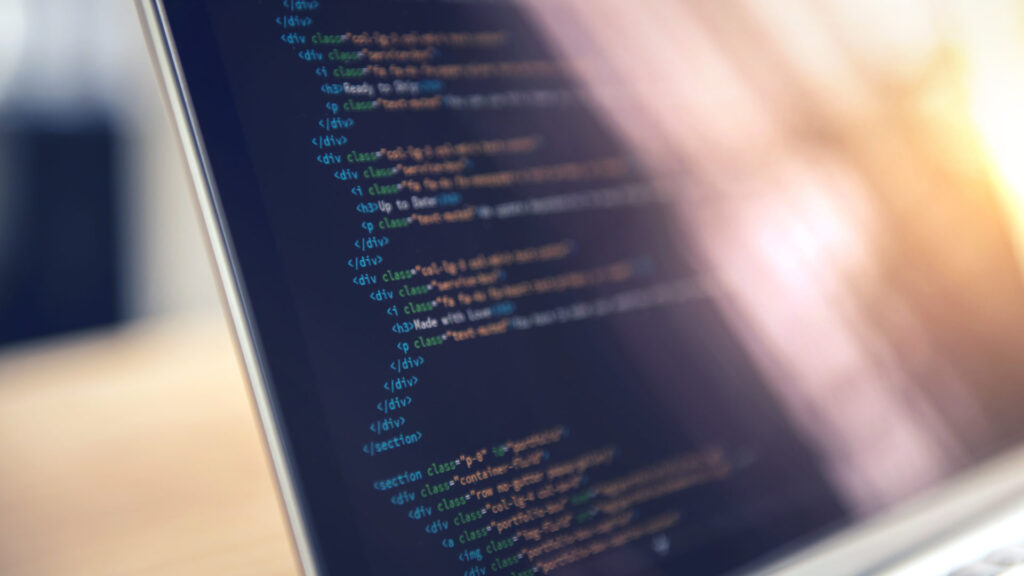 a photo of a laptop screen