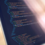 a photo of a laptop screen