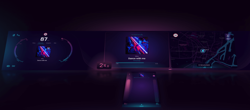 Spyrosoft's HMI initiative, called Dojo, is represented by a human-machine interface called Wavey.