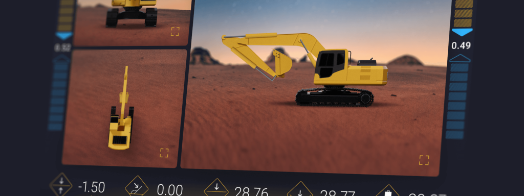 An interactive excavator software demo made in Qt Quick 3D