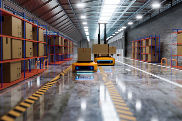 Delivery centre robots