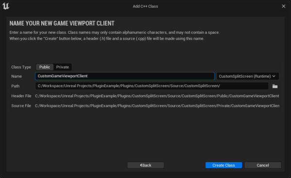 Creating CustomGameViewportClient used to control Unreal Engine split screen layout.