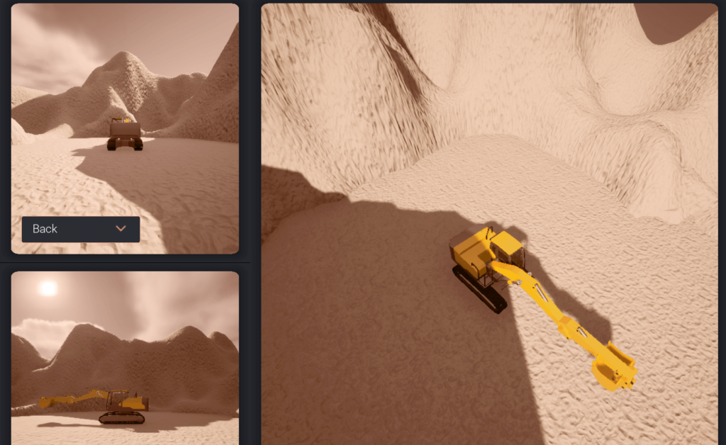 A screenshot visualising Unreal Engine Split Screen.