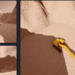 A screenshot visualising Unreal Engine Split Screen.