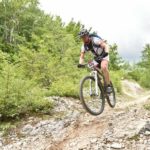 Mountain biking on uneven terrain as a metaphor for navigating complex systems engineering challenges.