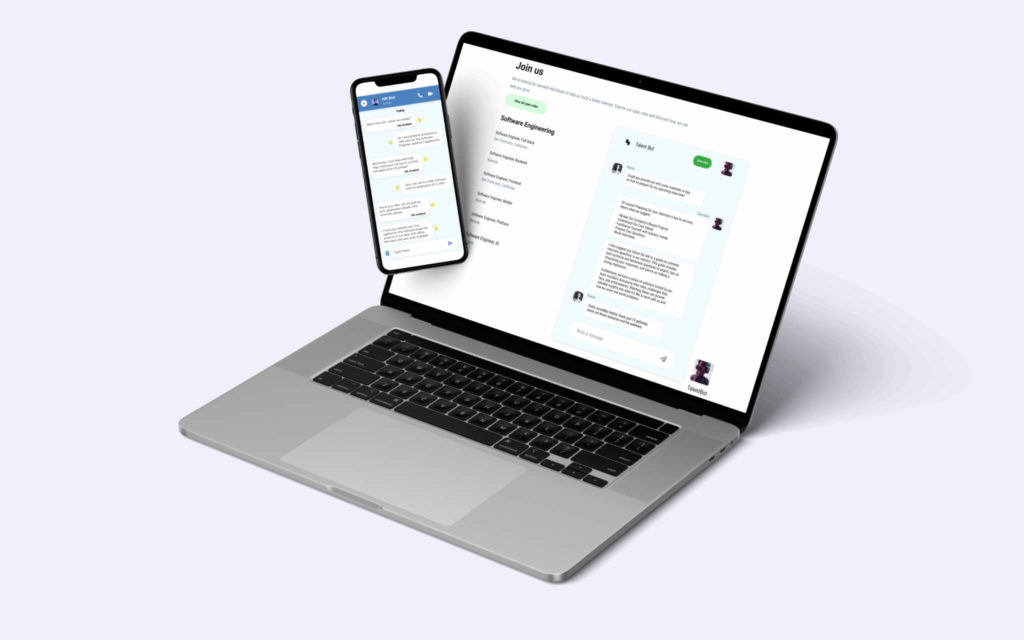 HR Tech mockup - AI-powered HR chatbot
