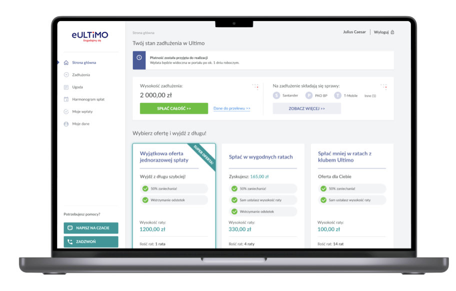 App development for debt collection company 