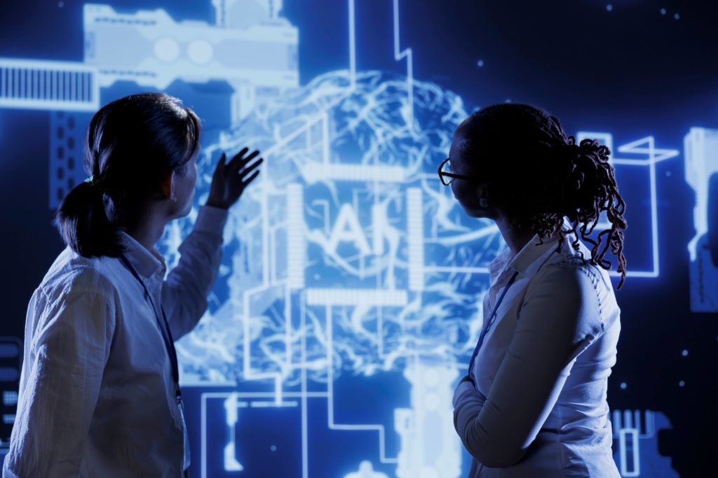 Coworkers oversee ai neural network