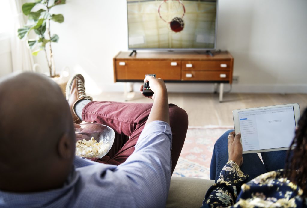 People use cross-platform to access streaming services on TV and mobile devices.