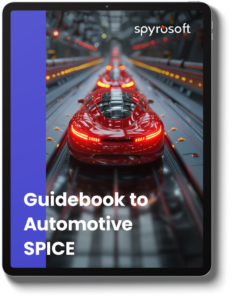 Spyrosoft's Guidebook to Automotive SPICE ebook cover
