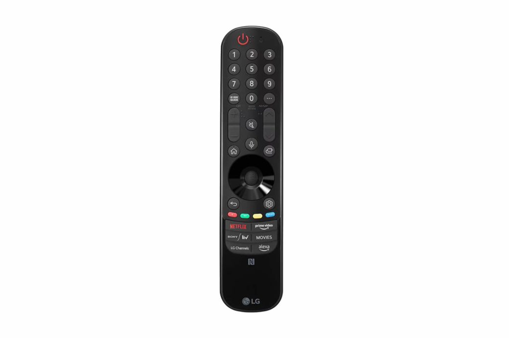 LG's Magic Remote that allows smooth usage of LG webOS. 
