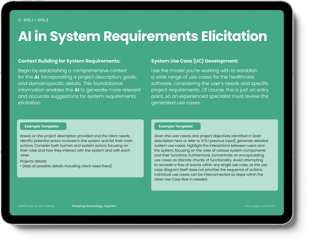AI in Healthcare and Life Sciences page 10 mockup