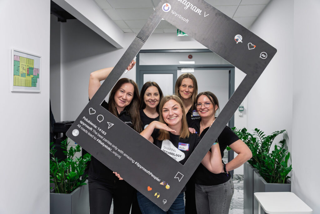 People having fun at the IT event in Bialystok