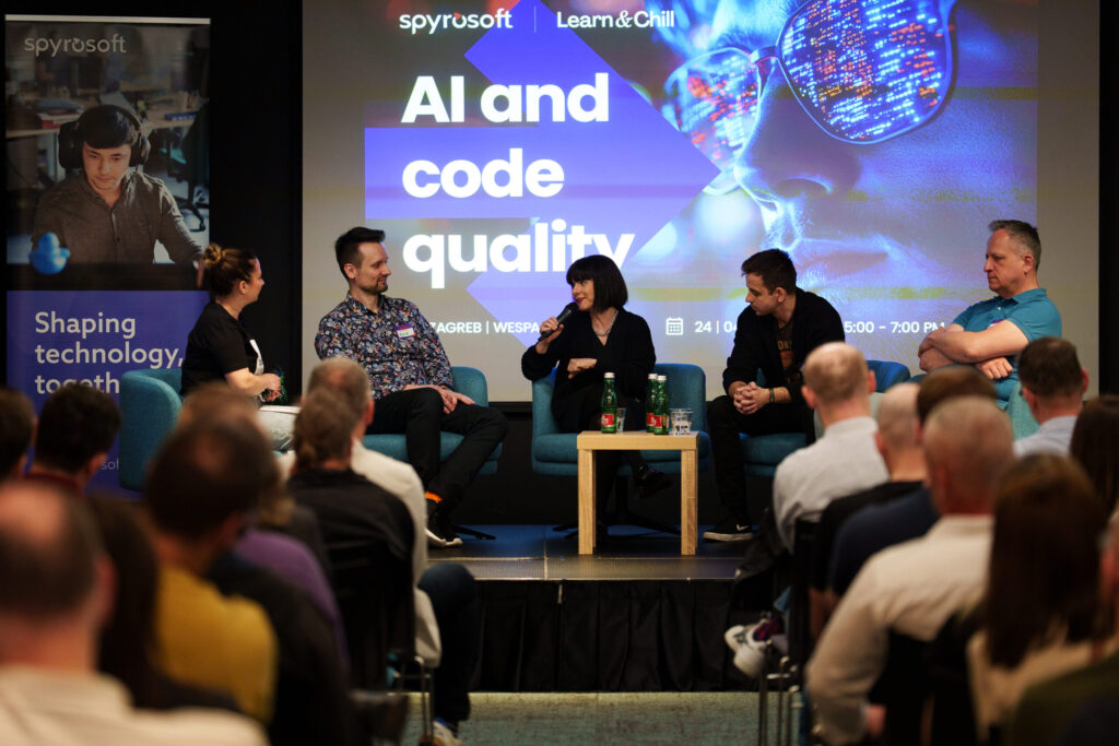 AI experts speaking at the IT event by Spyrosoft in Zagreb
