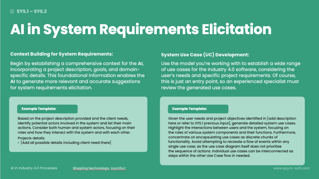 A page from Spyrosoft's ebook about AI software development in Industry 4.0. Ebook AI in Industry 4.0
