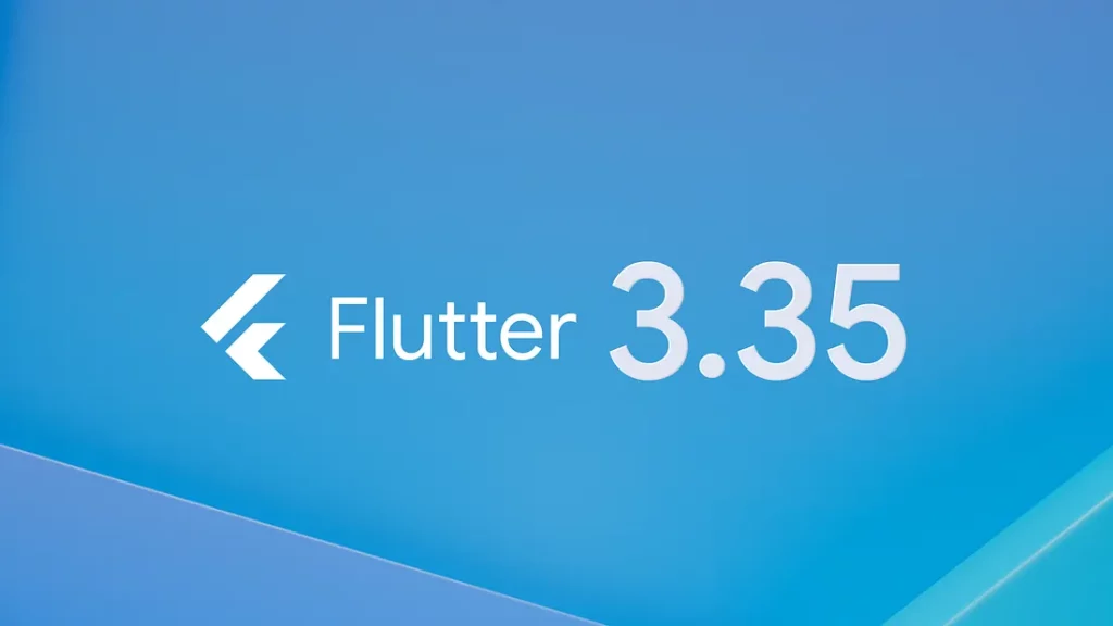 a logo of flutter 3.35