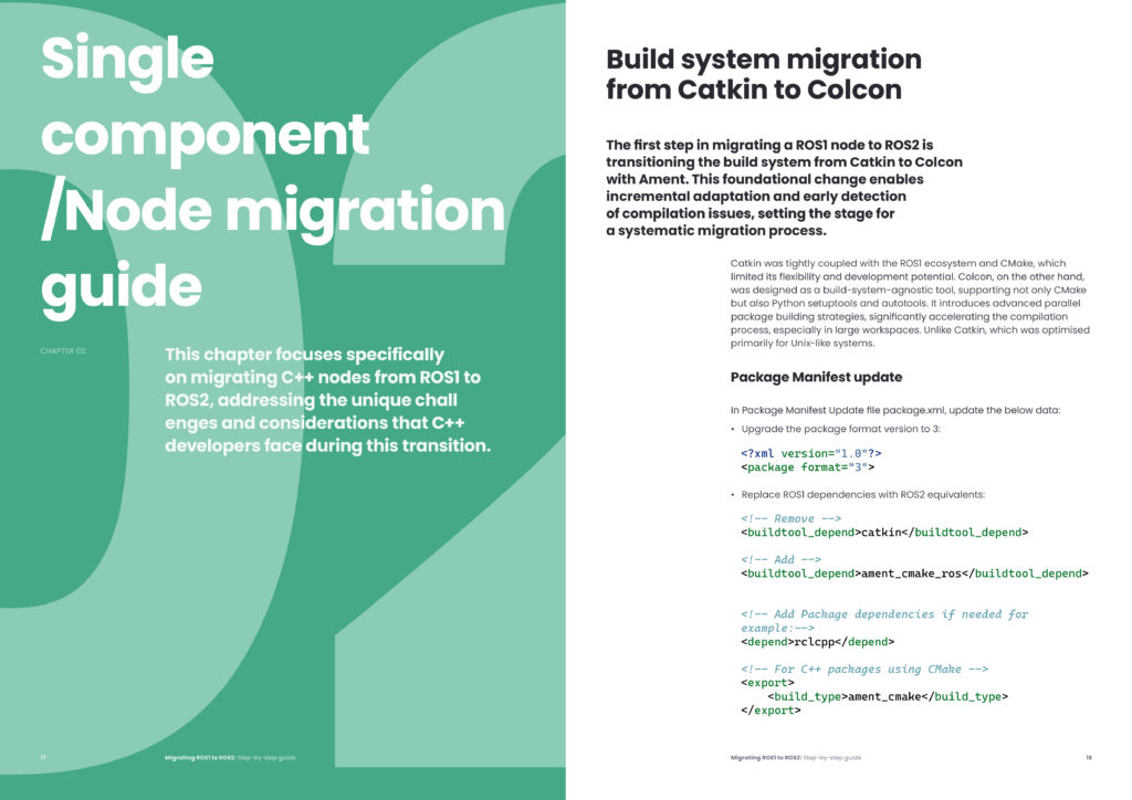 Ebook: Migrating ROS1 to ROS2 - pages 17-18