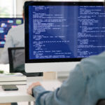 Software developer at work