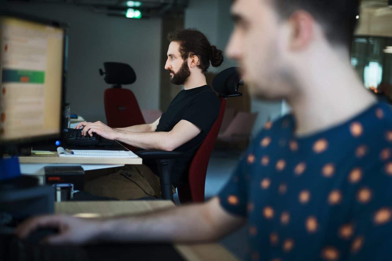 Spyrosoft developers working in the Agile framework.