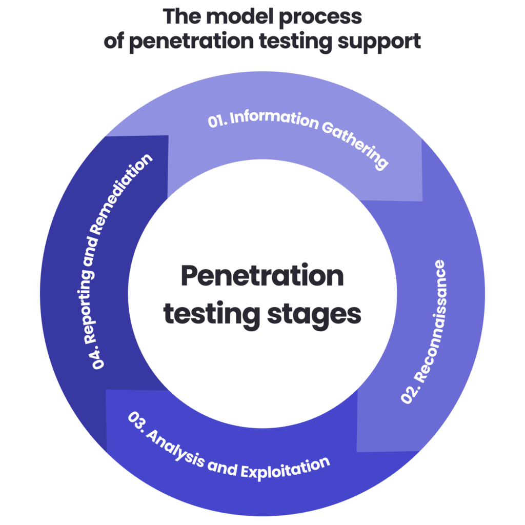 The model process of penetration testing support
