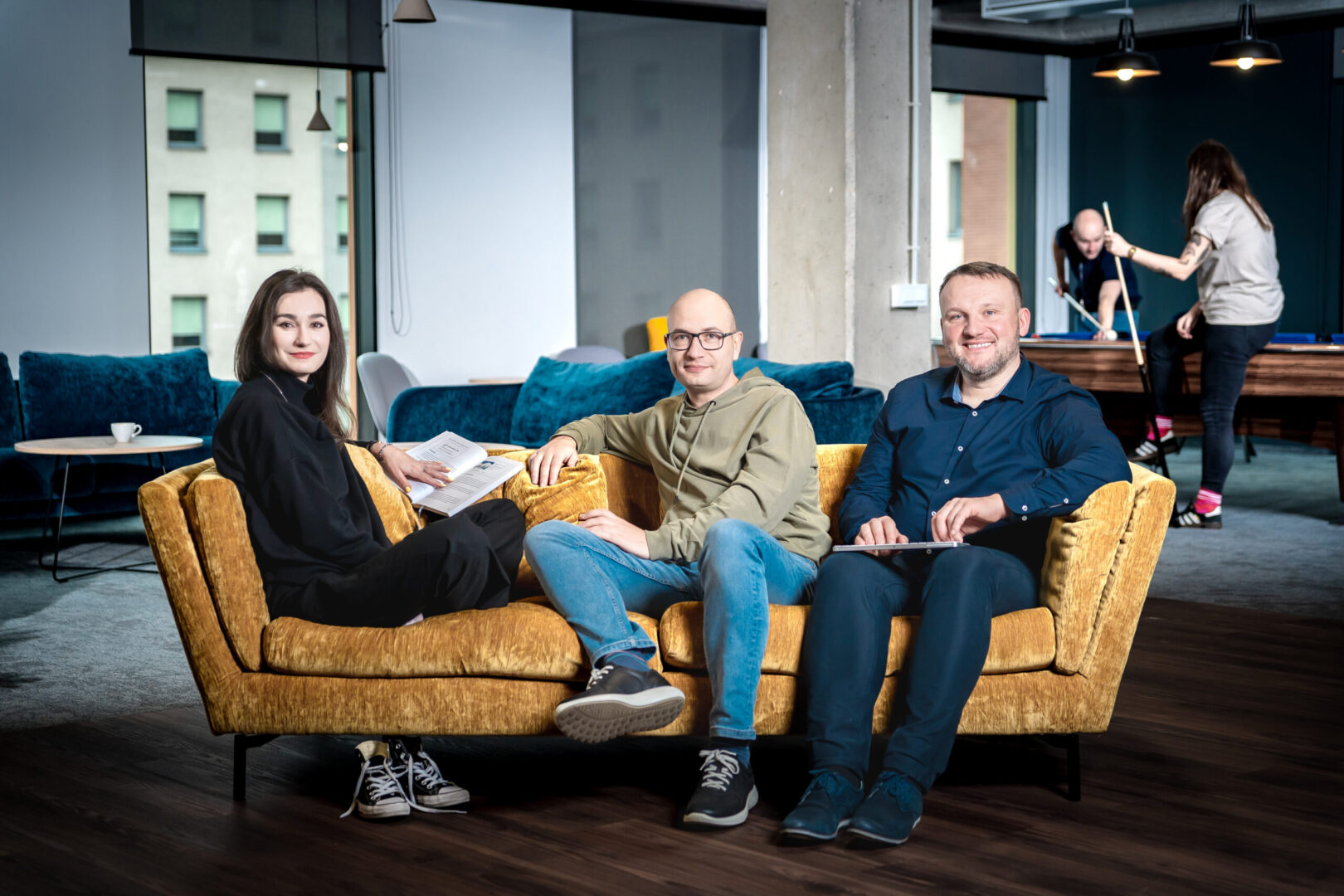 Spyrosoft employees in Cracow integrate in the chillout zone