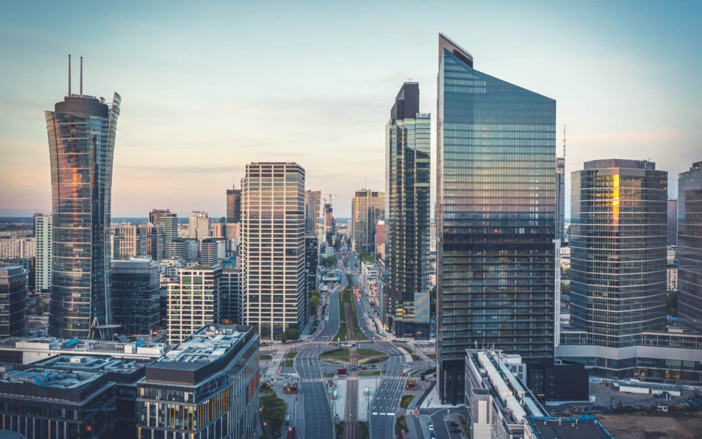 Careers hero. View of Warszawa